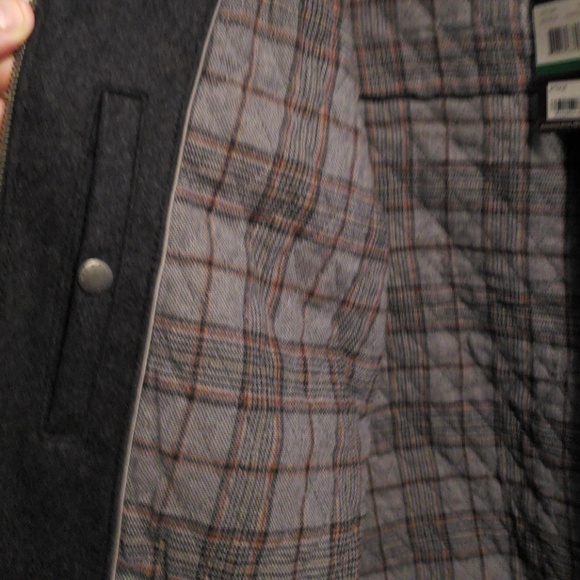 Mens perry ellis bomber jacket black wool - Picture 5 of 12